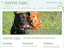 Tablet Screenshot of ahippiedog.com